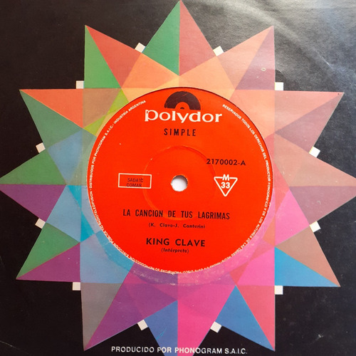 Vinilo Simple - King Clave (la Cancion De Tus Lagrimas)