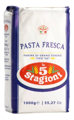 Harina Le 5 Stagioni Pasta Fresca Tipo 00 1 Kg. Pack X3