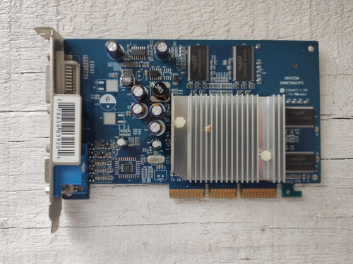 Imagem 4 de 6 de Placa De Vídeo 256mb Geforce Agp Fx5200 Vga E Dvi Pc Antigo