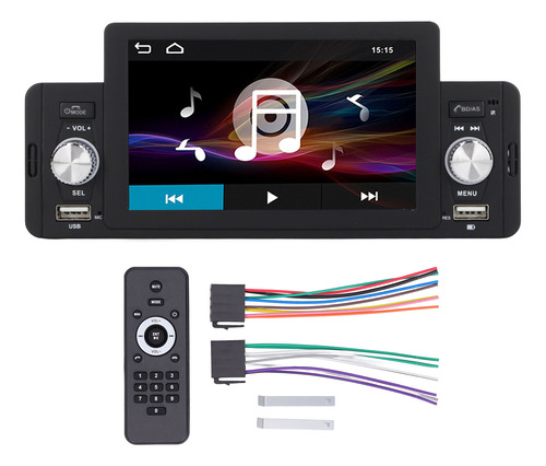 Reproductor Mp5 De Un Solo Din, Radio De Coche Bt Multifunci