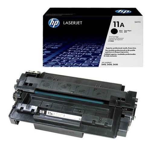 Imagen 1 de 9 de Toner Original Hp 11a Q6511a Negro P/ 2410