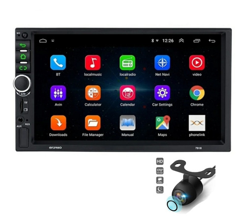 Radio Multimedia Android 7 Wifi-gps Y Cámara De Reversa