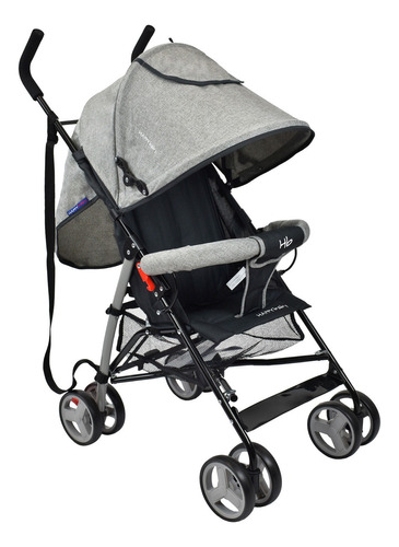 Coche Bebe Paseador Future Happy Baby Color Gris Chasis Negro