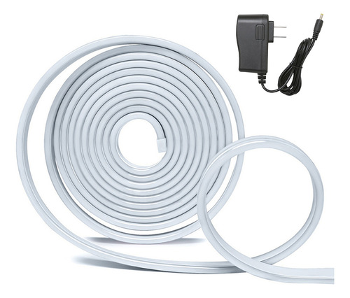 Tiras De Led Luz Neón Flexible 5m Manguera Con Fuente Ip67