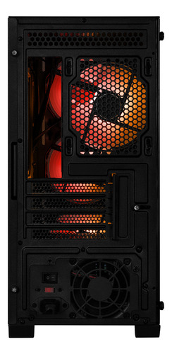 Gabinete Gamer Xtreme Pc Gaming Lucky Msi Edition Micro Torre Micro Atx 4 Fan Rgb Acrilico