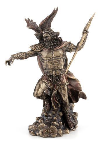 Estatua De Zeus Con Trueno Y Águila