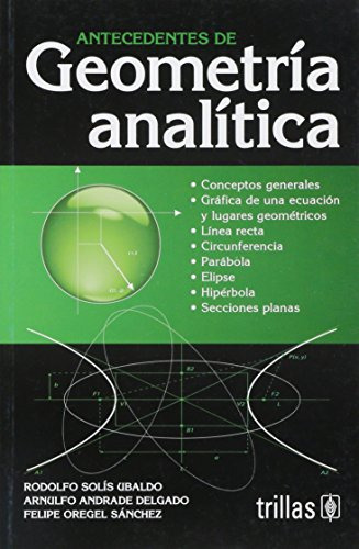 Libro Antecedentes De Geometría Análitica De Rodolfo Solís U