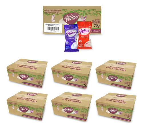 Pastilla Para Baño Wiese 70gr Caja De 50pz Npare28 6 Cajas