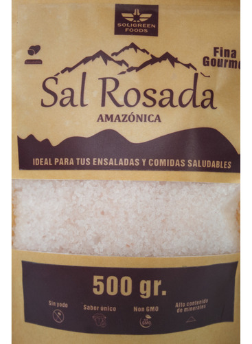 Sal Rosada Amázonica 100% Sal Natural Sin Yodo