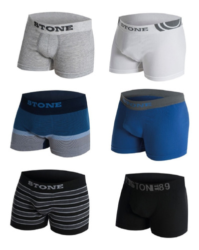 Md - Pack X2 Boxers Calzoncillos Stone Surtidos