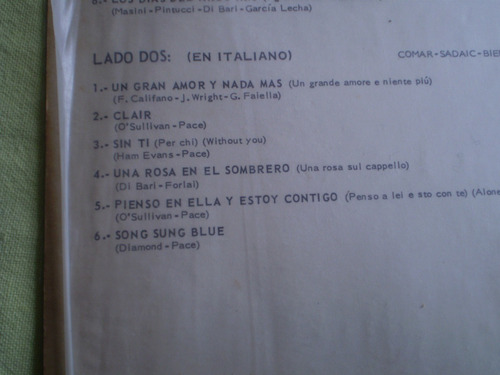 Vinilo Lp Nicola Di Bari Como Violetas (u297