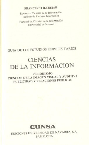 Periodismo, Imagen, Ciencias De La Información, R. P.