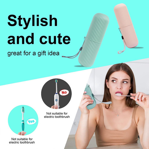 Estuche Para Cepillo Para Polvo De Dientes De Viaje, Soporte