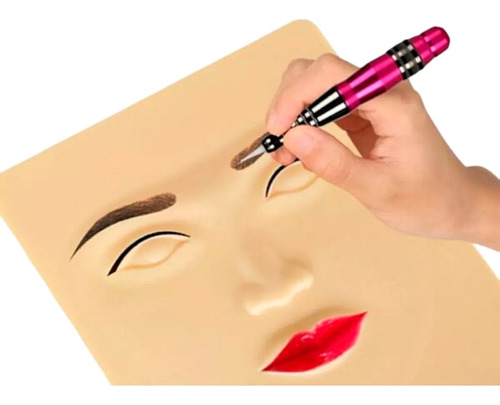 Cara Piel Plana Sintetica Practica Maquillaje Cejas Pestañas