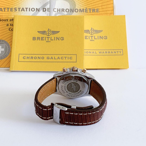 Breitling Chronomat Cockpit Ouro Rosé & Aço 39mm Completo