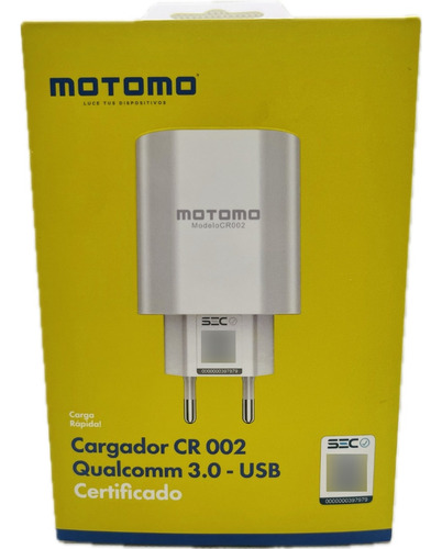 Cargador Adaptador Motomo 3.0 18w Usb