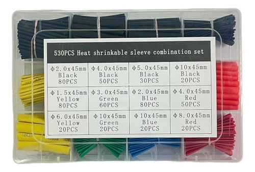 Kit Set De Termoencogibles 530 Piezas Alfa Led