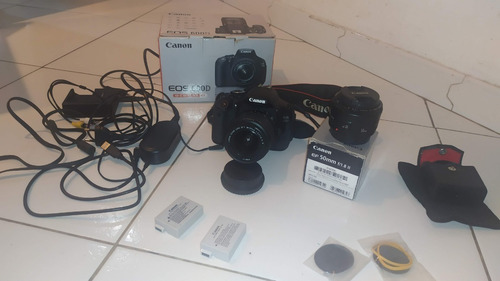 Kit Canon Eos 600d - Lentes 18-55 + + Canon Ef50mm F/1.8 Stm
