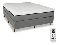 Comprar Eco New Colchões magnético Queen bio massageador cromotera con cama box cor cinza