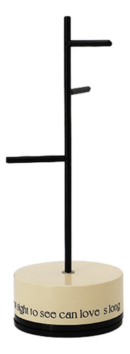 Soporte Giratorio De Mesa Para Joyería, Organizador Negro