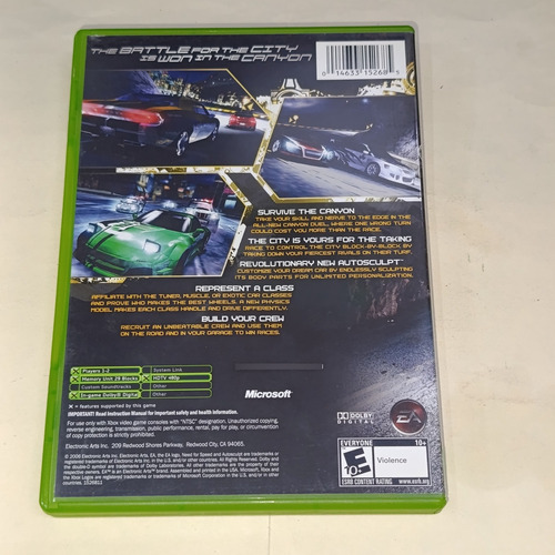 Need For Speed Carbon Xbox Clásico (Reacondicionado)