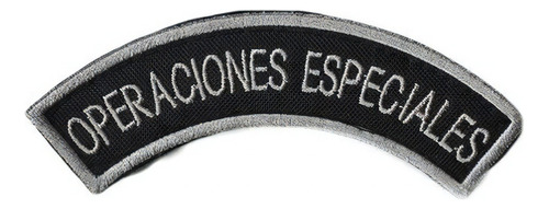 Parche Medialuna De Brazo Operaciones Especiales Distintivo Color Negro