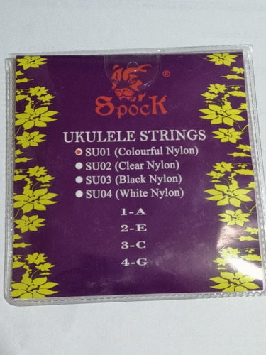 Imagen 3 de 6 de Juego De Cuerdas Para Ukelele Diferentes Colores (2 Juegos)