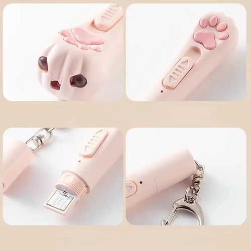 Laser Juguete Gato Interactivo Usb Recargable Llavero