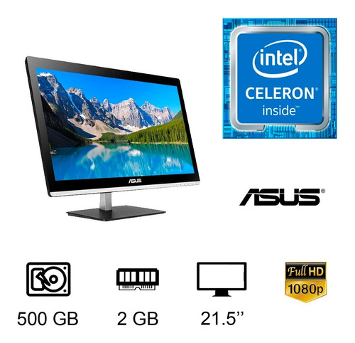 All In One Asus Intel J1800 2.41ghz 2gb 240gb Ssd 21.5 Fact 