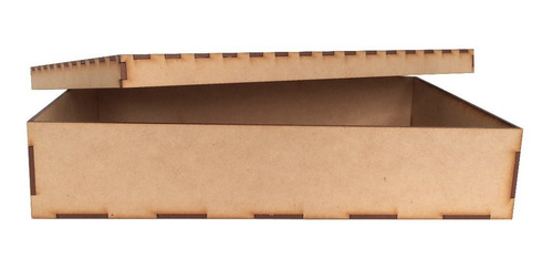 25 Caja De Mdf 30 X 22 X 6 Cm Con Tapa Tipo Zapato