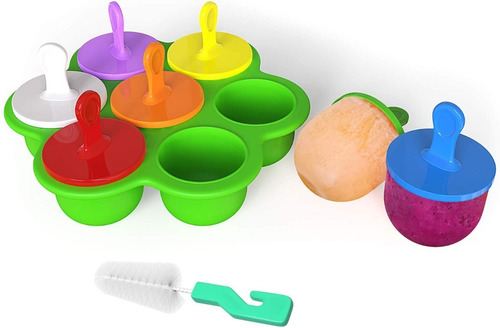 Moldes Para Paletas  Y Helados De Silicona Para  Bebe