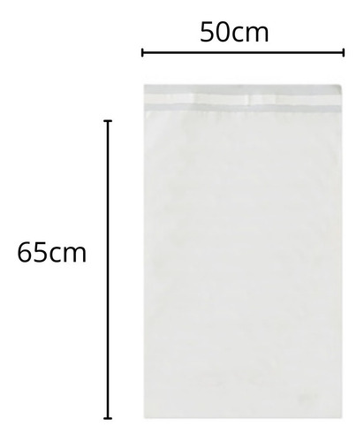 Imagen 5 de 10 de Bolsa Biodegradable Ecommerce Lisa X 50 C/adh 50x65 Sobre N5