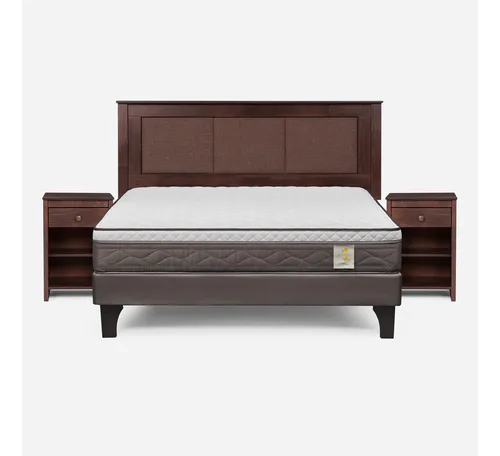 Cama Europ. Rosen New Style 4plus 2 Pl Bn+respaldo Y Velador