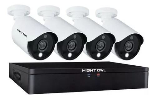 Sistema De Vigilancia 4 Cam 8 Canales 1tb, Night Owl
