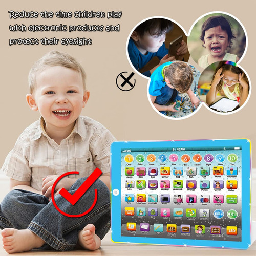 Kids Tablet Learning Pad Toddler Tablet With Abc Word Song M