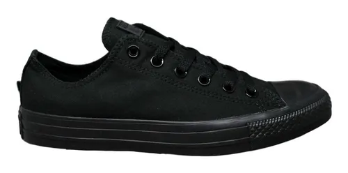 Tenis Converse Negro Monocromo Original Hombre Y