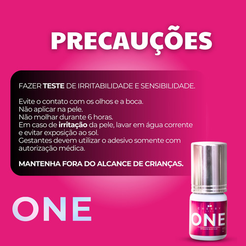 Cola Cherry One 3ml Extensão Cilios Fio A Fio Alongamento