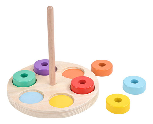 Bloque Apilable De Madera, Juguetes Educativos, Juegos De