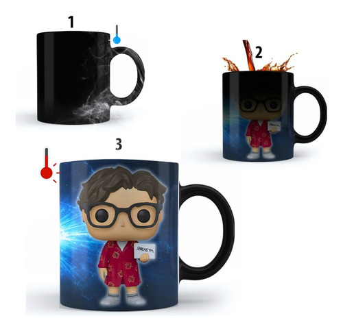 Taza Mágica Funko Leonard Hofstadter, The Big Bang Theory.