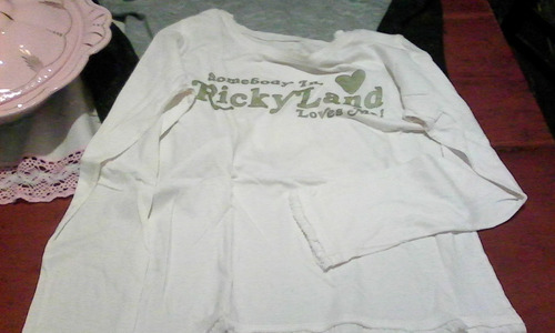 Remera Manga Larga Original Ricky Sarkany Talle M Mas Regalo