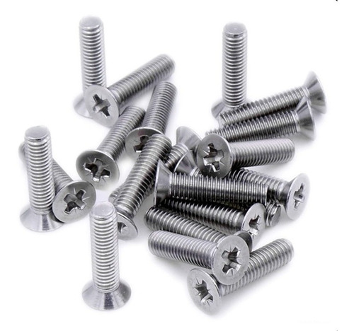 25 X Tornillo Metal M3x6mm Phillips Avellanado Itytarg