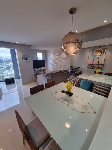 Lindo Apto 70m² No Quartier Residence Jaguaré, 100% Mobiliado, Vista Usp 16º Andar, 2 Vagas