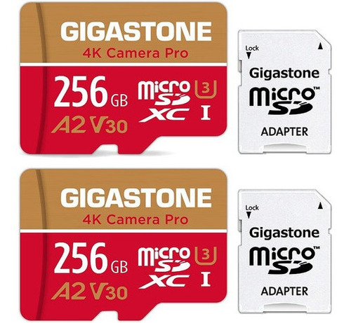 Gigastone - Tarjeta Micro Sd De 256 Gb, Grabación De Vídeo