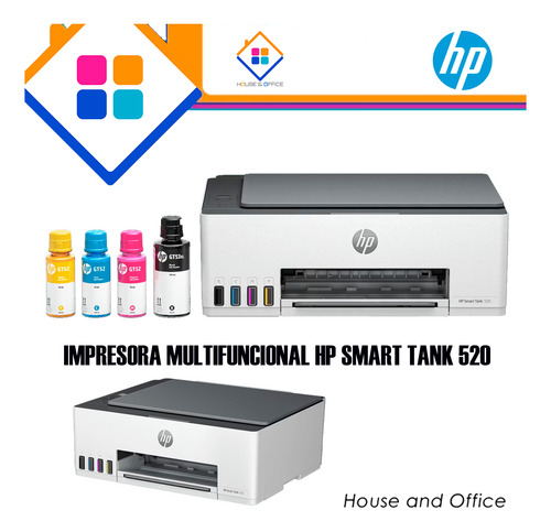 Impresora Multifunción Hp Smart Tank 520 1f3w2a Todo En Uno