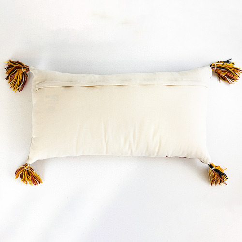 Cojín Decorativo Tejido A Mano Para Hogar Multi Rayas