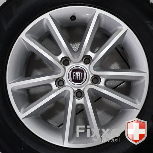 Imagem 6 de 9 de 4 Calotinhas Miolo Tampa Roda Fiat Toro Black Jack