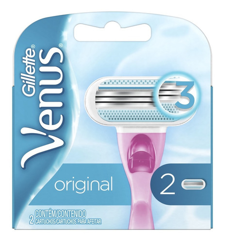 Repuestos Para Afeitar Gillette Venus Original 2 Unidades