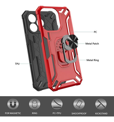 Case Bumper Para Xiaomi Redmi A3 / Funda De 2 Piezas Robot