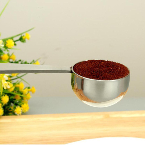 Espresso Coffee Stand Measuring Spoon Silver