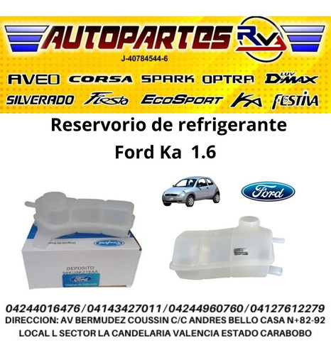 Envase Reservorio De Agua Ford Fiesta Balita 